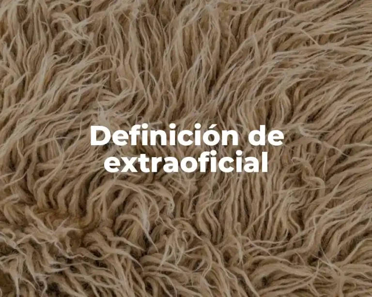 Definición de extraoficial