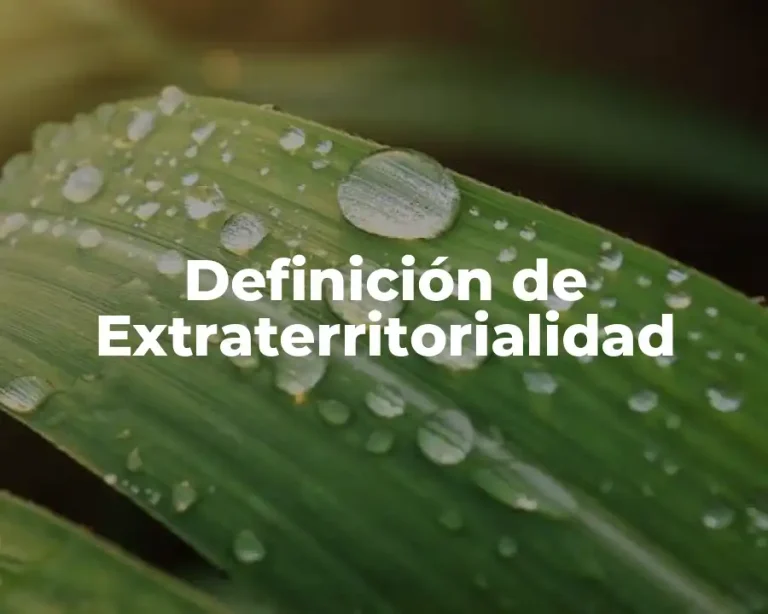 Definición de Extraterritorialidad