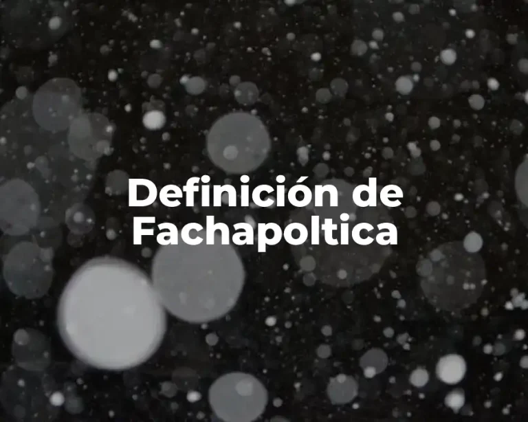 Definición de Fachapoltica