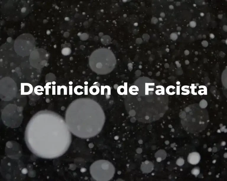 Definición de Facista