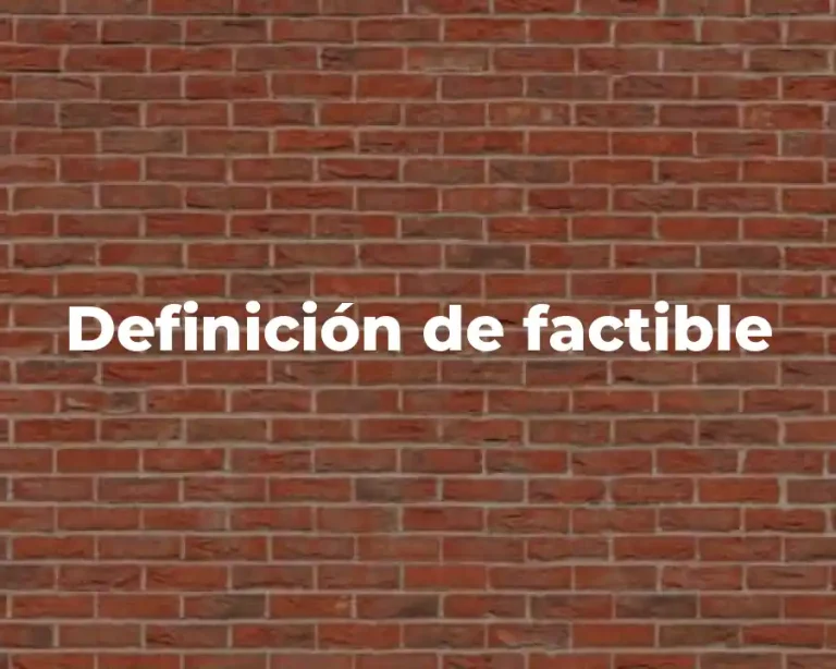 Definición de factible