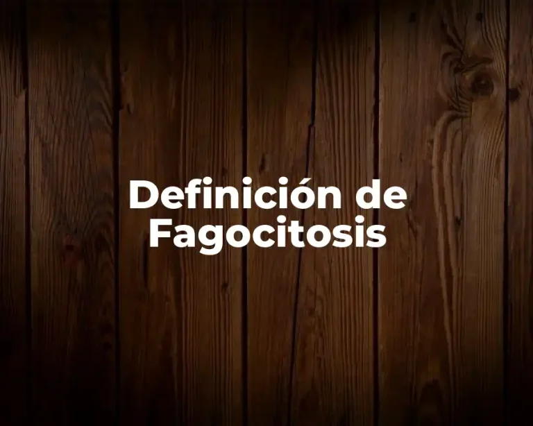 Definición de Fagocitosis