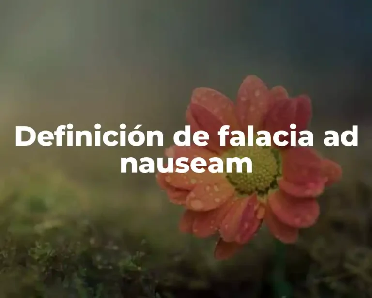 Definición de falacia ad nauseam