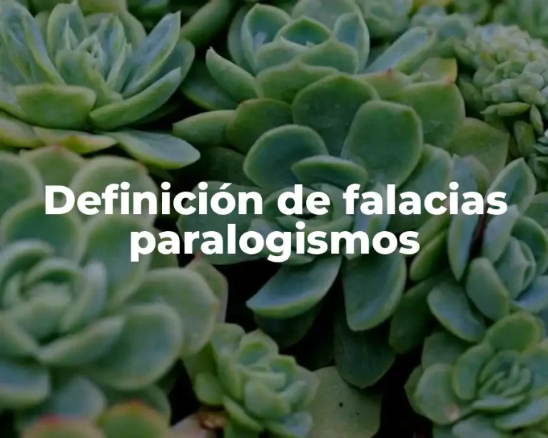 Definición de falacias paralogismos