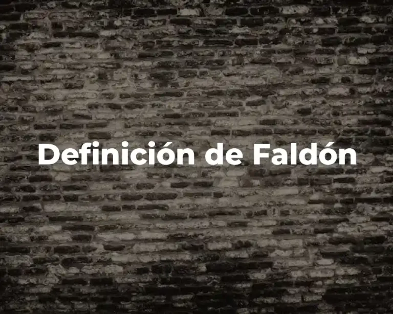 Definición de Faldón