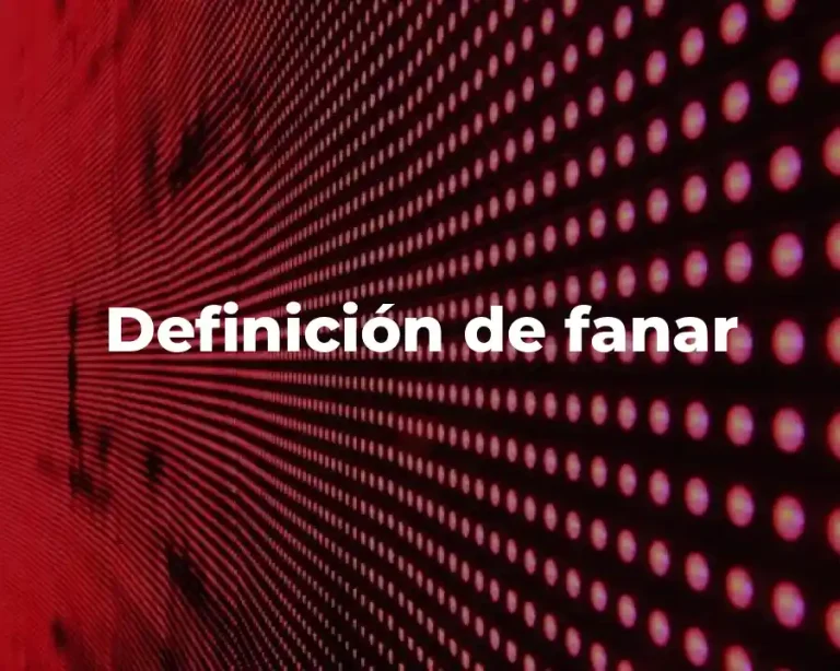 Definición de fanar