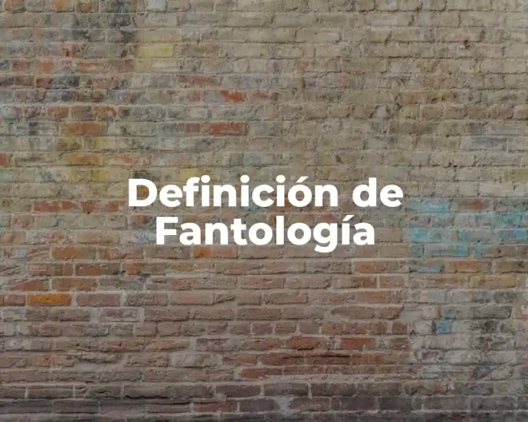 Definición de Fantología