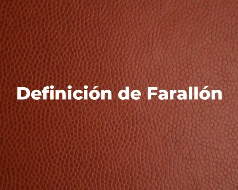 Definición de Farallón