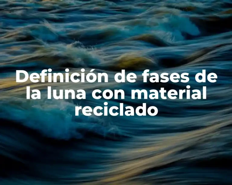 Definición de fases de la luna con material reciclado