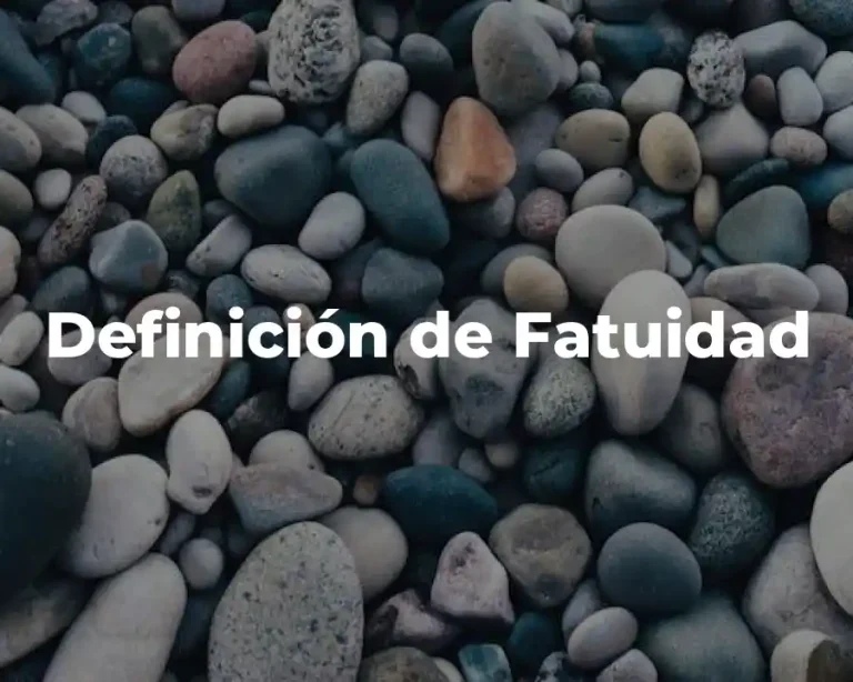 Definición de Fatuidad