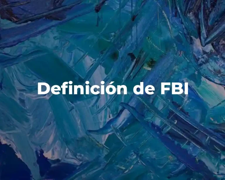 Definición de FBI