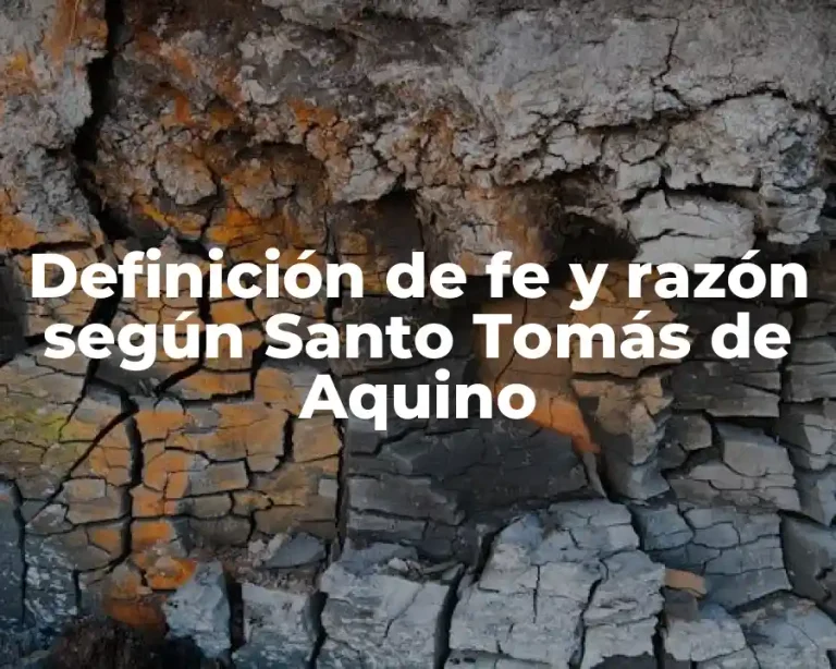 Definición de fe y razón según Santo Tomás de Aquino