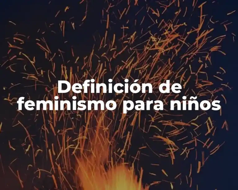 Definición de feminismo para niños