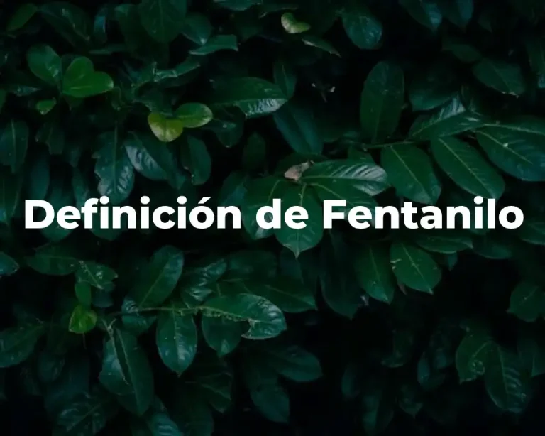 Definición de Fentanilo