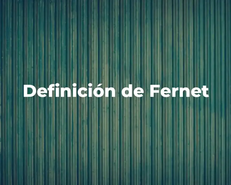Definición de Fernet