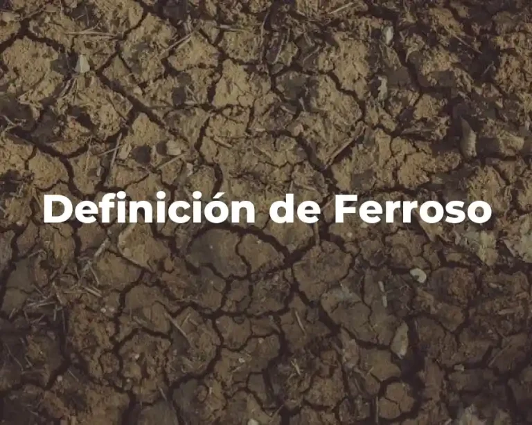 Definición de Ferroso