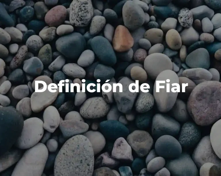 Definición de Fiar