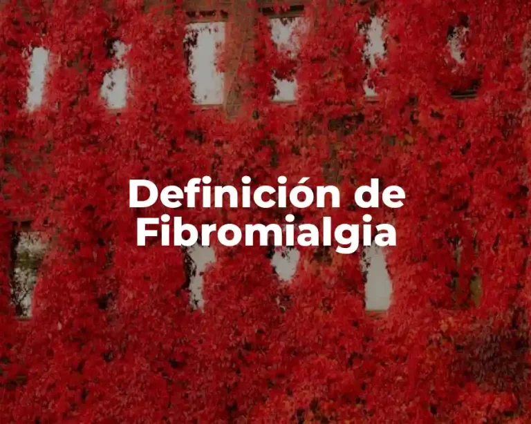 Definición de Fibromialgia