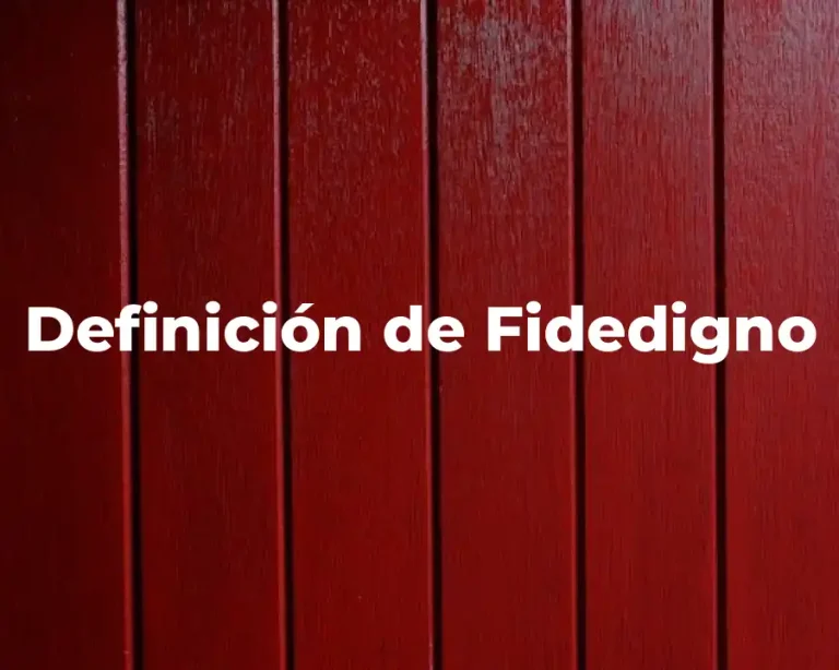 Definición de Fidedigno