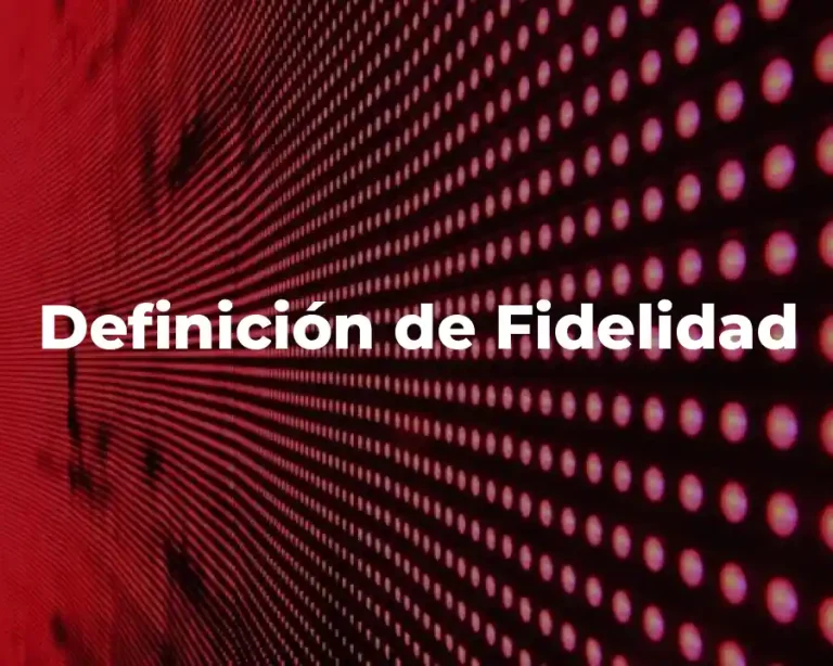 Definición de Fidelidad