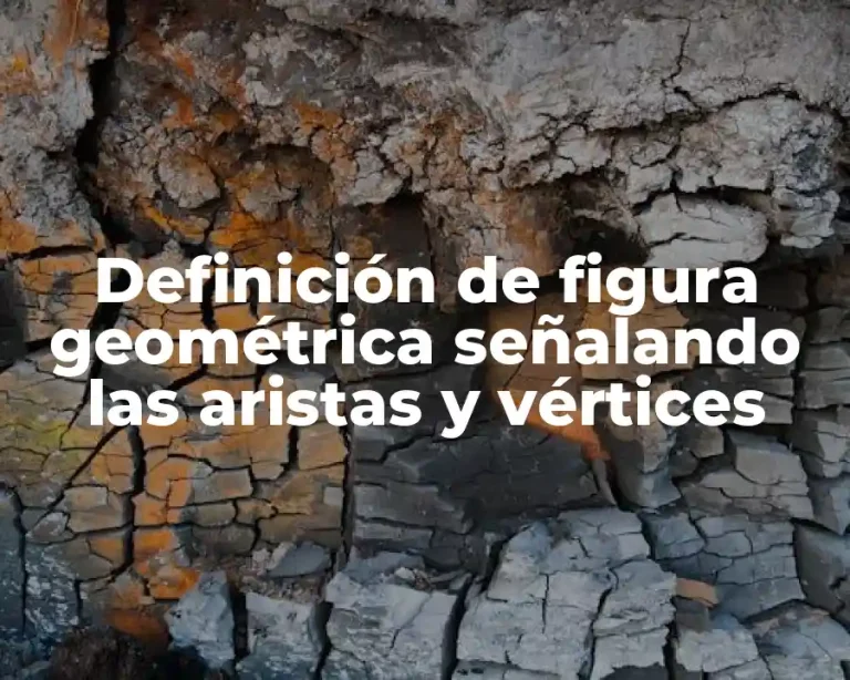 Definición de figura geométrica señalando las aristas y vértices