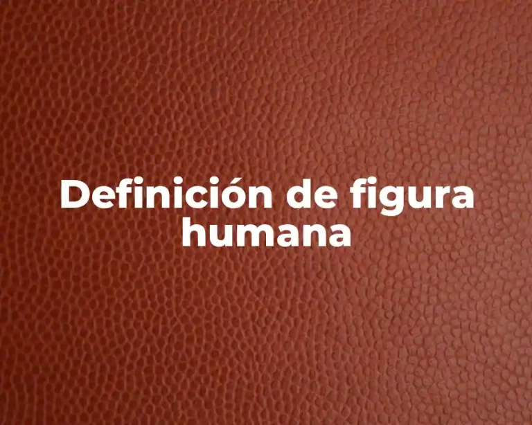 Definición de figura humana