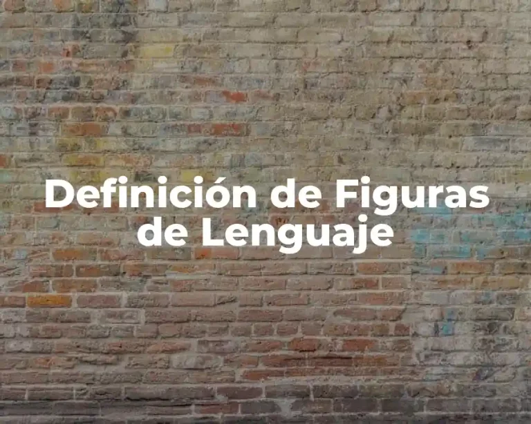 Definición de Figuras de Lenguaje