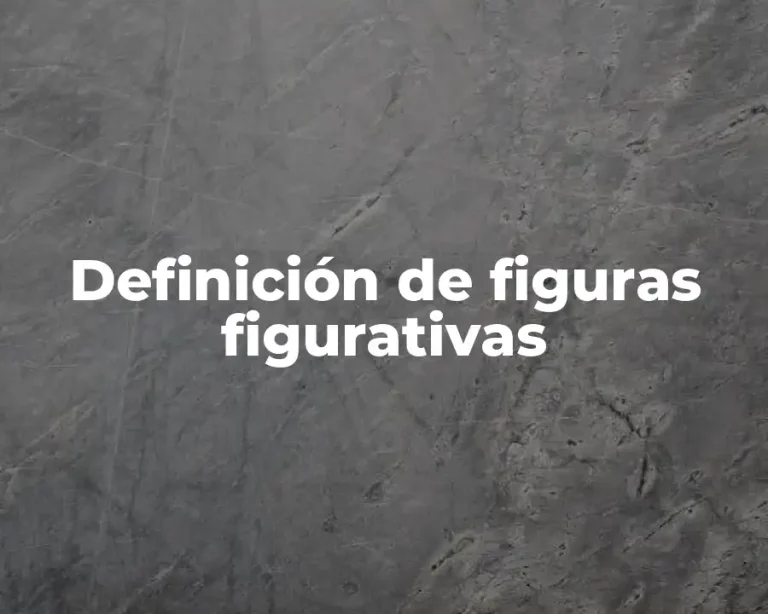 Definición de figuras figurativas