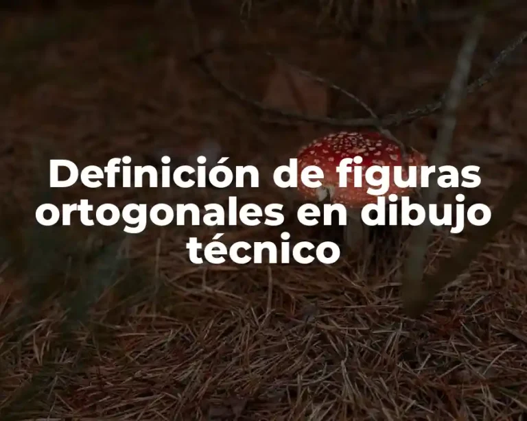 Definición de figuras ortogonales en dibujo técnico