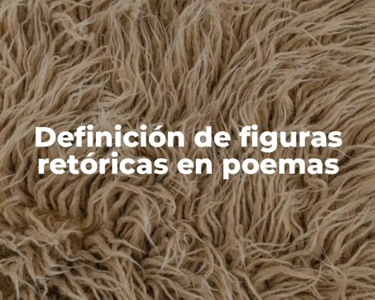 Definición de figuras retóricas en poemas