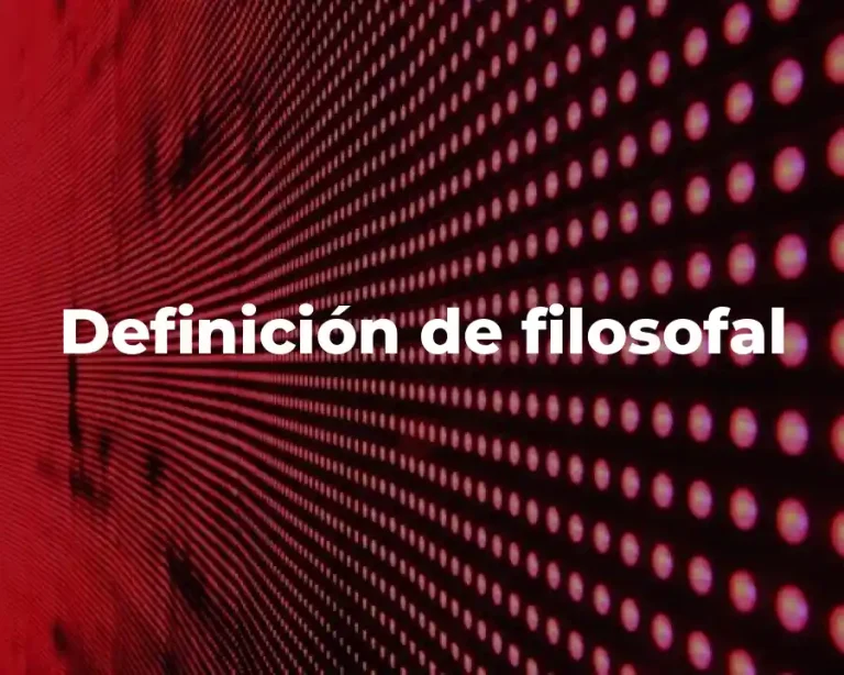 Definición de filosofal