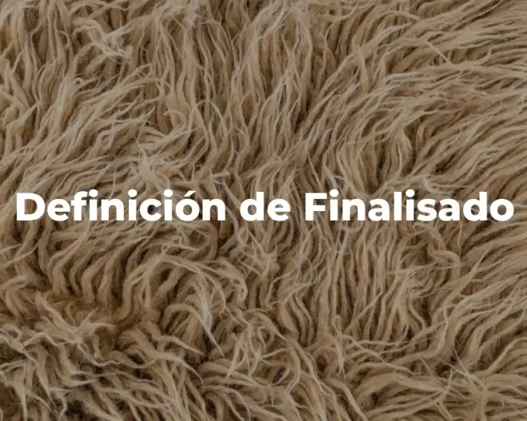 Definición de Finalisado
