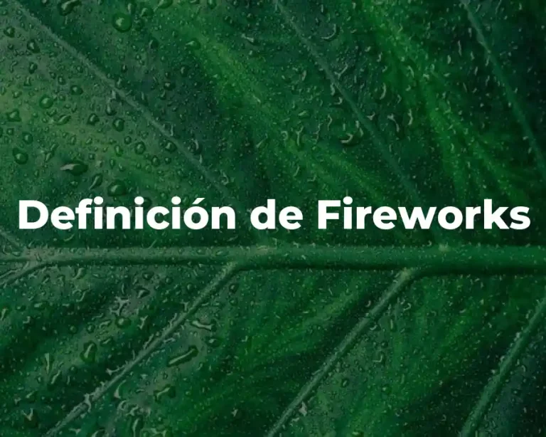 Definición de Fireworks
