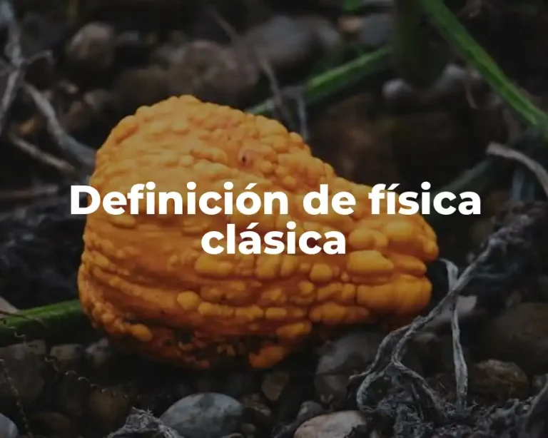 Definición de física clásica