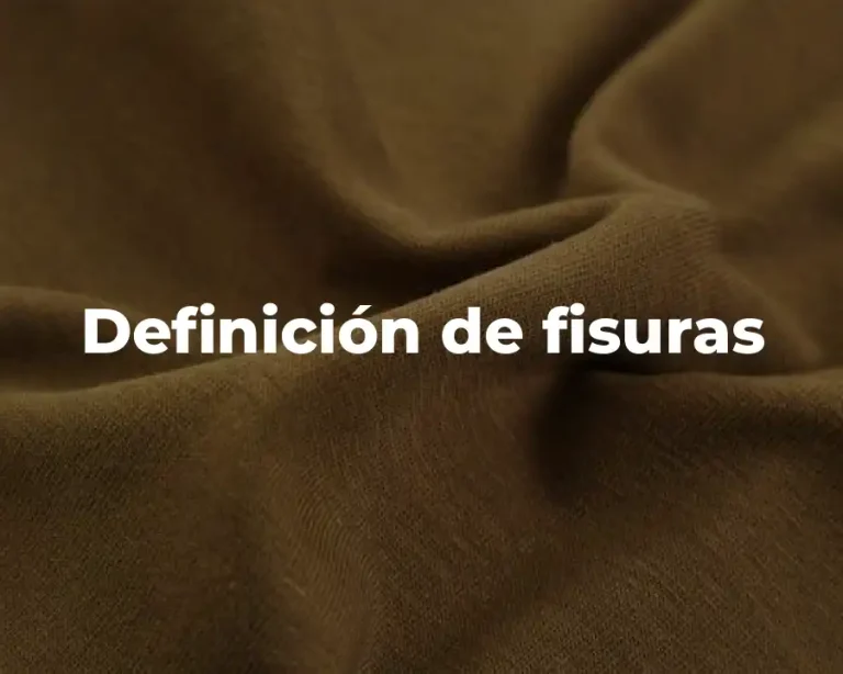 Definición de fisuras