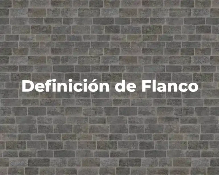 Definición de Flanco