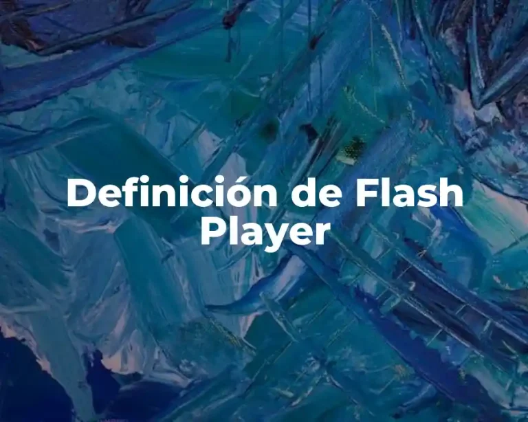 Definición de Flash Player