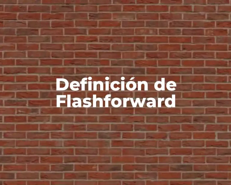 Definición de Flashforward