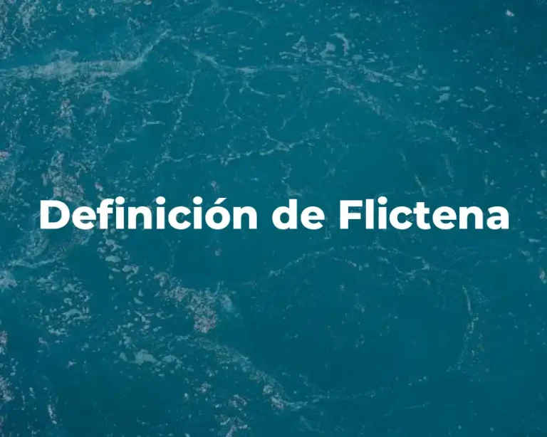 Definición de Flictena