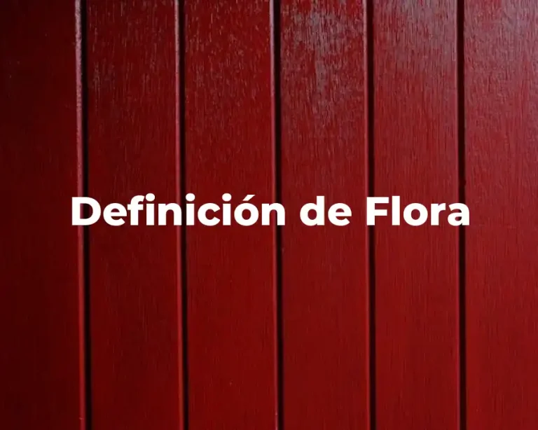 Definición de Flora