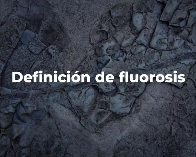 Definición de fluorosis