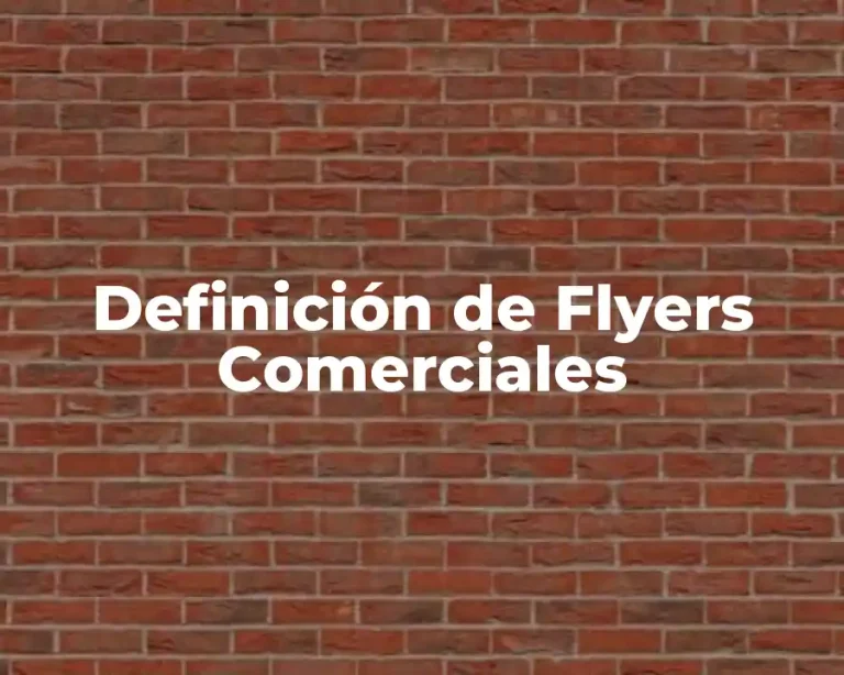 Definición de Flyers Comerciales