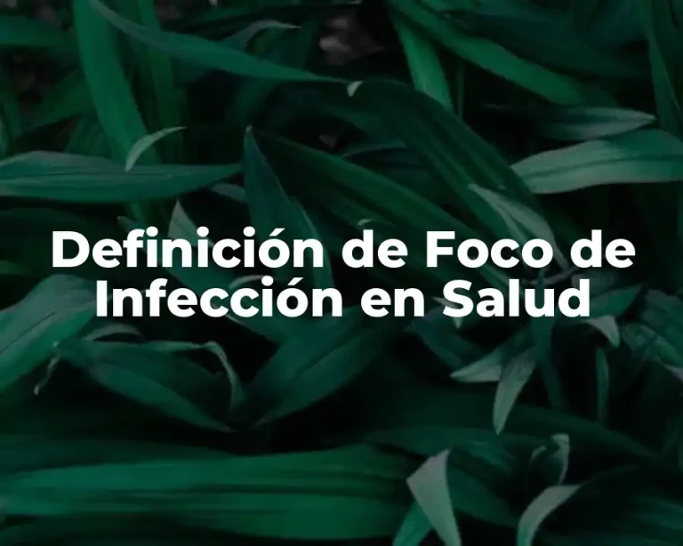 Definición de Foco de Infección en Salud