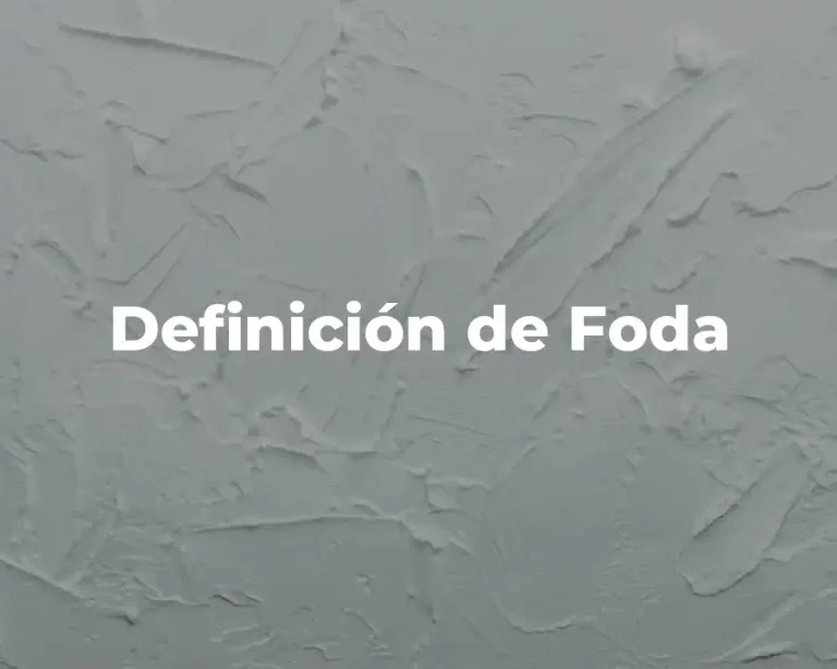 Definición de Foda