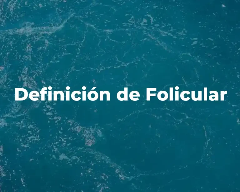Definición de Folicular