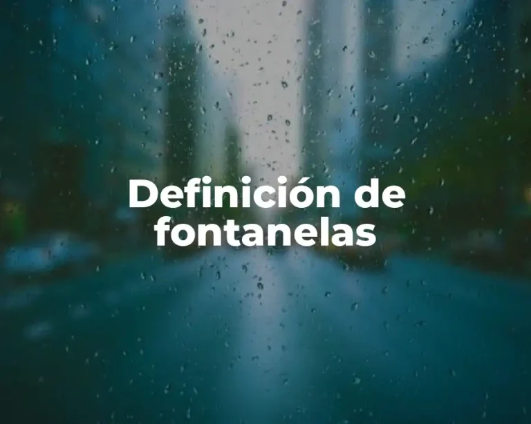 Definición de fontanelas