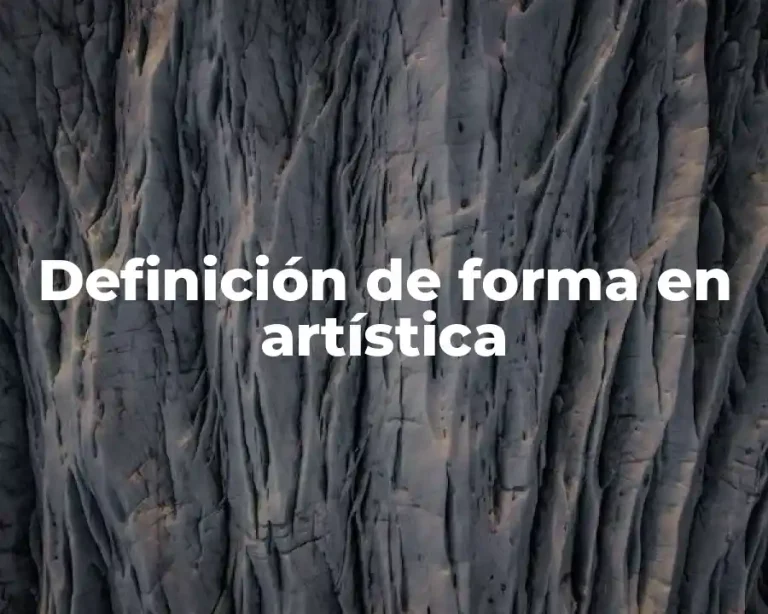 Definición de forma en artística