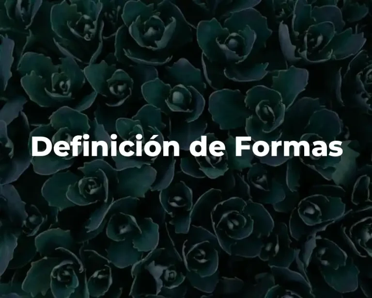 Definición de Formas