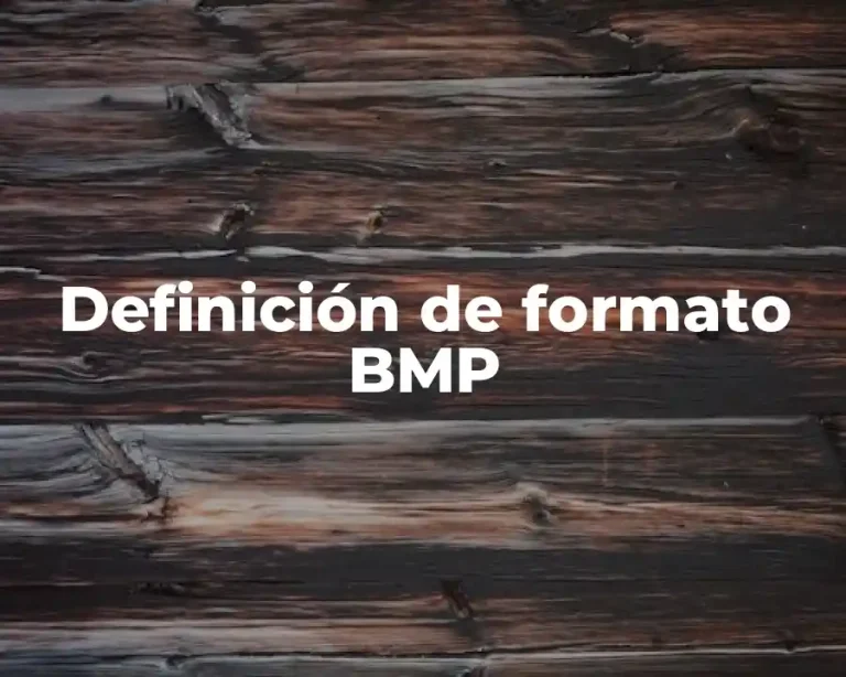 Definición de formato BMP