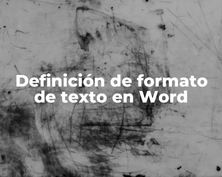 Definición de formato de texto en Word
